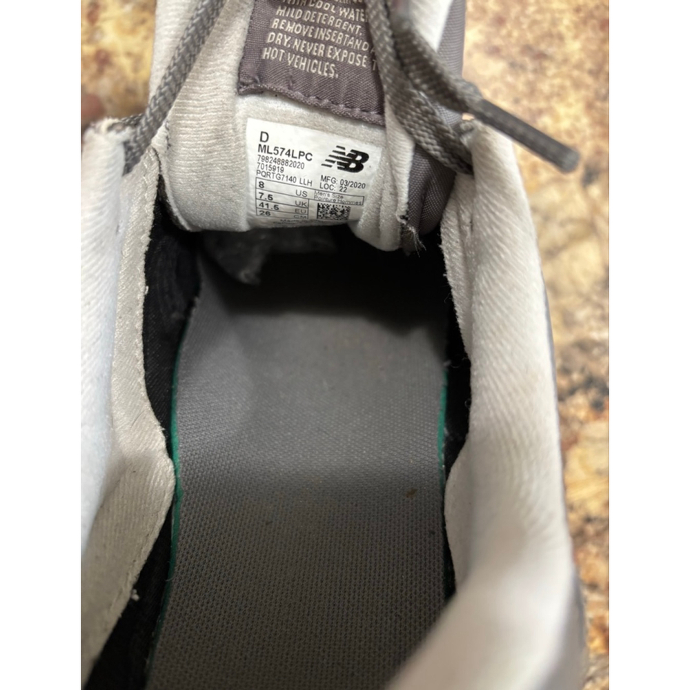 New Balance 574 ML574LPC Gray Leather - Picture 7 of 9